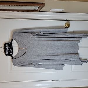 Lani California Gray Tunic Long Sleeve Medium